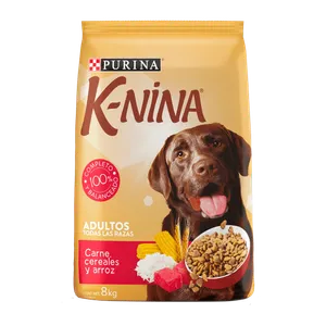Alimento para Perros K-Nina Purina Adulto Carne Arroz y Creales 8kg